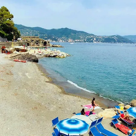 Portofino Seaview Apartment, 50 Meters From The Beach, Free Parking, Air Conditioning Apartment Paraggi